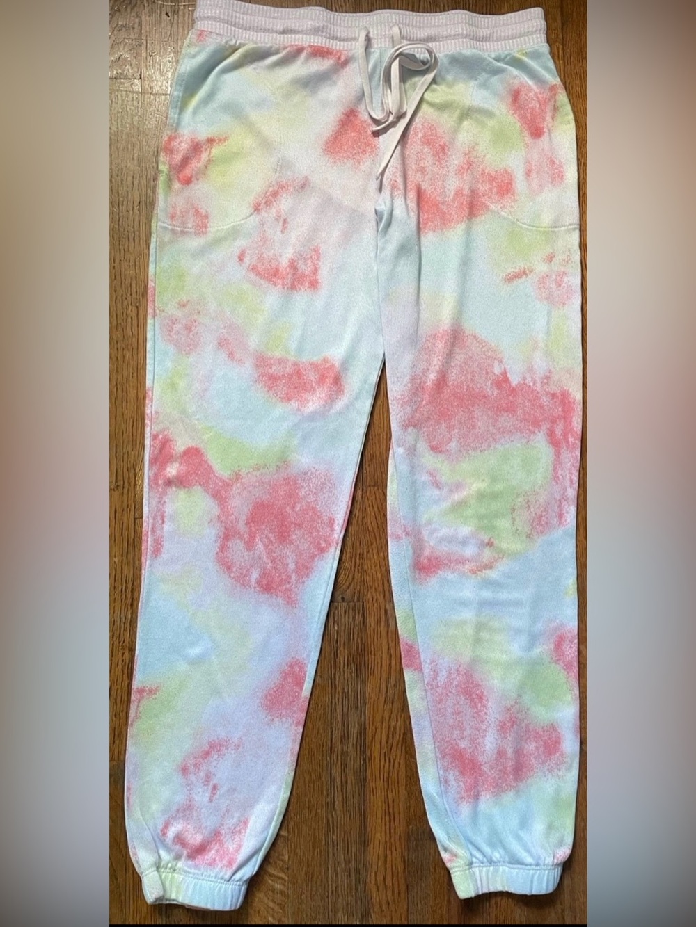 Secret Treasures Pastel Cotton Candy Tie-Dye Pajama Jogger Pants
